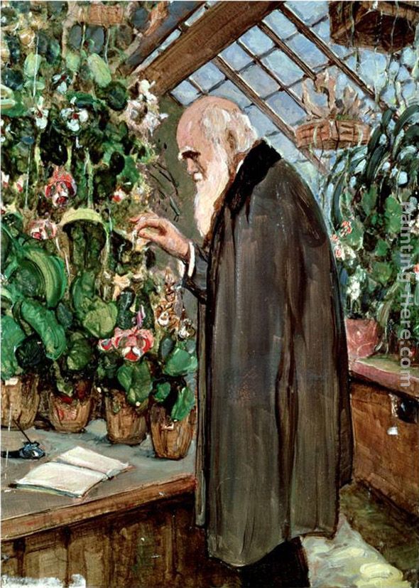 Charles Robert Darwin painting - John Collier Charles Robert Darwin art painting